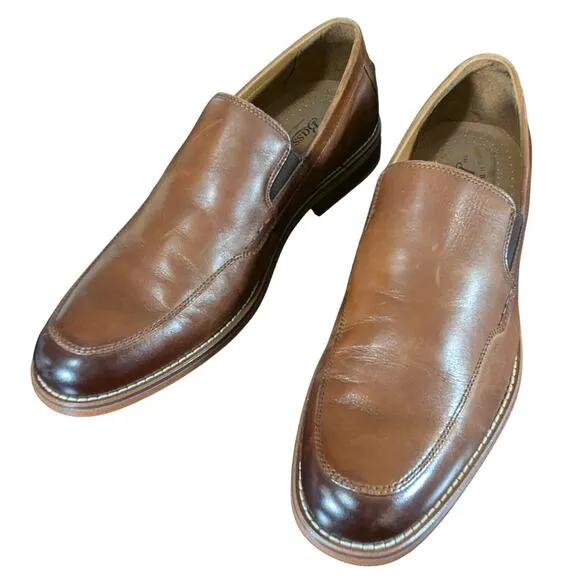 NWOT! G.H.BASS CO.! &quot;BAXTER&quot; NUTMEG BROWN FADE GENUINE LEATHER LOAFERS! SZ 10M