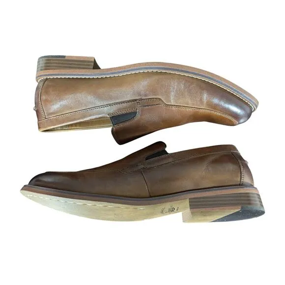 NWOT! G.H.BASS CO.! &quot;BAXTER&quot; NUTMEG BROWN FADE GENUINE LEATHER LOAFERS! SZ 10M