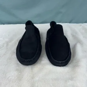 NWOT Giorgio Brutini Private Collection Black Suede Loafers Slip on Size 9.5