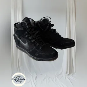 NWOT Nike Dunk Sky Hi Black Wedge Sneakers – Women’s Size 7.5