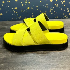 NWOT Sorel Roaming Sport Slides Neon Yellow Size 8.5