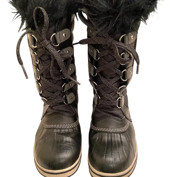 NWOT Sorel Tofino ll Boots Unisex Boy Girl SZ 3 Faux Fur Waterproof Cold Weather