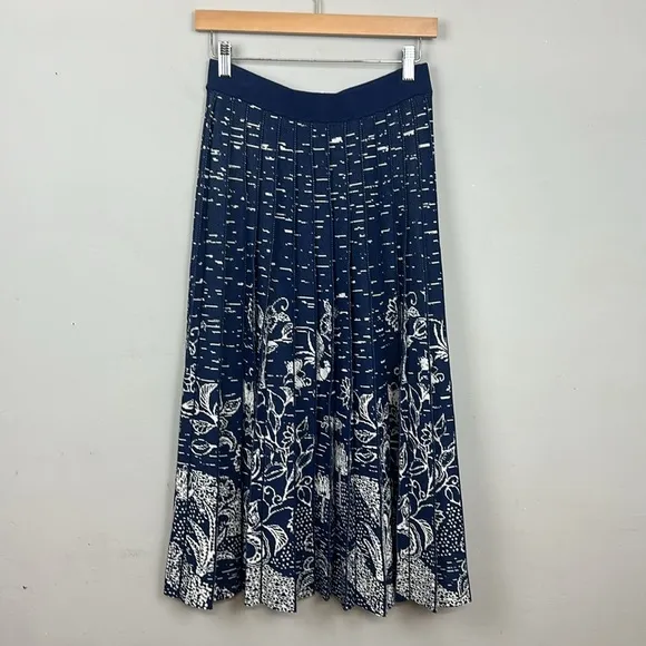NWT Anthropologie Haven Pleated Knit Midi Skirt Sz M
