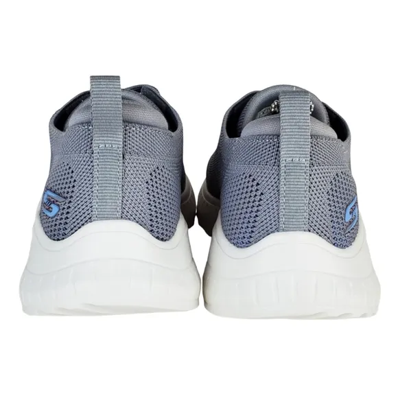 NWT Bobs Skechers squad chaos renegade parade lace up wedge sneakers gray multi