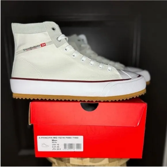 🔥NWT Diesel S-Principia Mid Sneaker, Size 12 | Iconic Style, Ultimate Comfort!