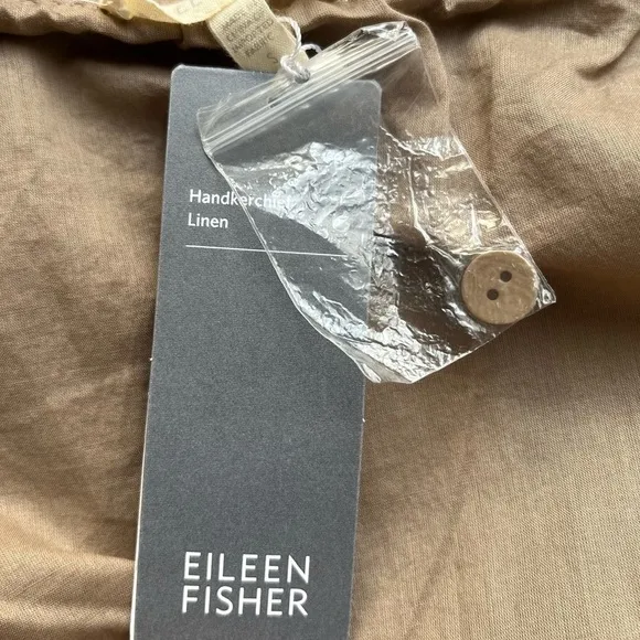 NWT Eileen Fisher Women’s A-Line Handkerchief Linen Skirt Driftwood Brown S