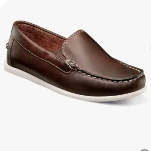 NWT Florsheim | Jasper Brown Leather Kids Loafers