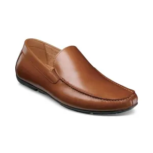 NWT Florsheim Men’s Tellaro Leather Moc Toe Loafer, Size 10, Cognac