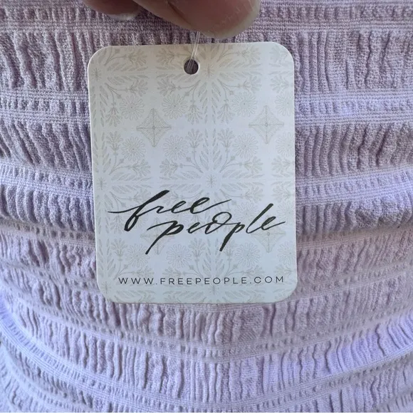 NWT Free People Brandie Midi Strapless Tube Bodycon Dress‎ Iris Purple Size XS