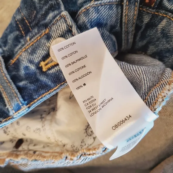 Nwt Free People raw fringe hem mini skirt