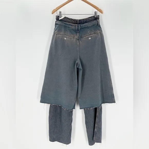NWT Free People We The Free Nocturne Double Hem Trouser Jeans