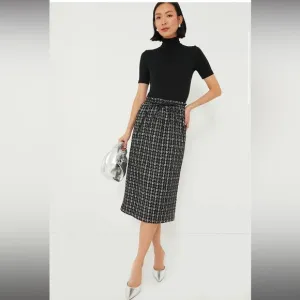 NWT IN BAG Tuckernuck onyx tweed skirt size L