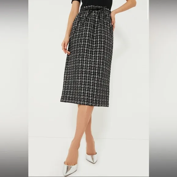 NWT IN BAG Tuckernuck onyx tweed skirt size L