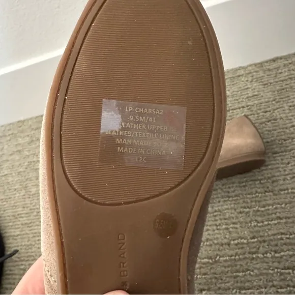 NWT LUCKY BRAND Charsa2 Soft Suede Slip On Loafers Size 9.5M Tan