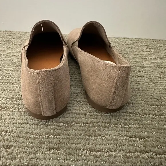 NWT LUCKY BRAND Charsa2 Soft Suede Slip On Loafers Size 9.5M Tan