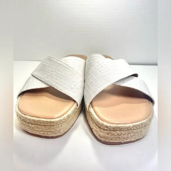 NWT Lucky Brand Women's Gayte Espadrille Platform Slides Women's Shoes Size 8.5