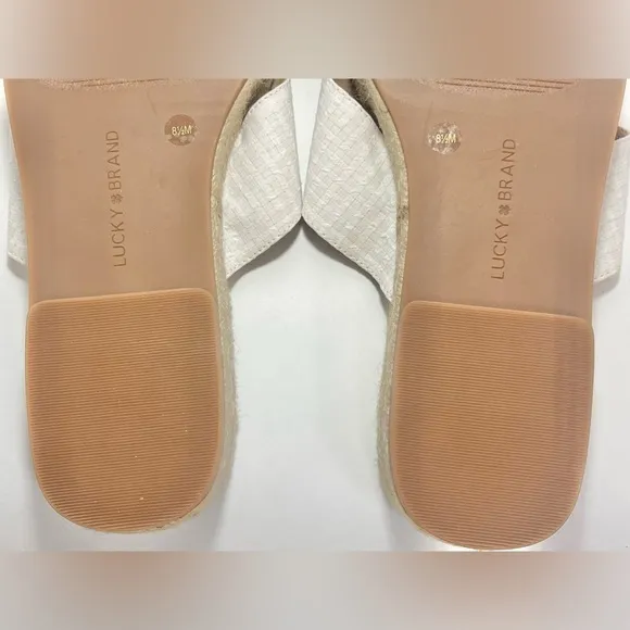 NWT Lucky Brand Women's Gayte Espadrille Platform Slides Women's Shoes Size 8.5