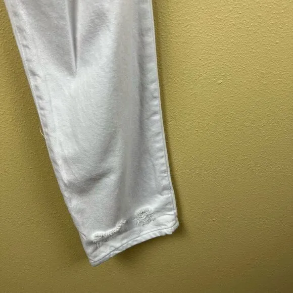 NWT Pistola Jeans Pants High Rise White Distress Size 26