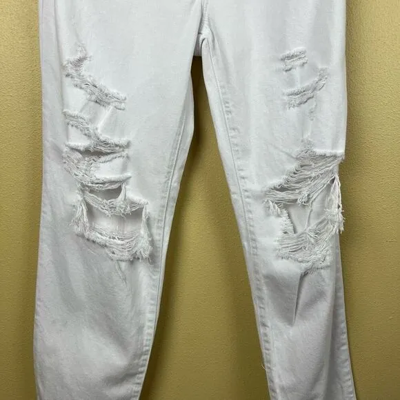 NWT Pistola Jeans Pants High Rise White Distress Size 26