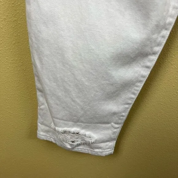NWT Pistola Jeans Pants High Rise White Distress Size 26