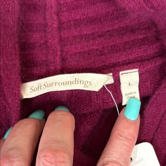 NWT Soft Surroundings Vittoria Cashmere Sweater