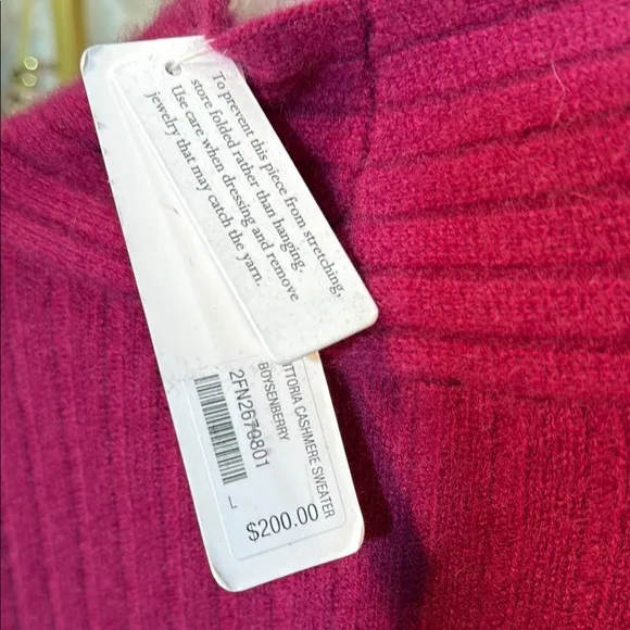 NWT Soft Surroundings Vittoria Cashmere Sweater