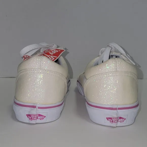 NWT Vans Old Skool Glitter Lace Sneakers