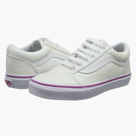 NWT Vans Old Skool Glitter Lace Sneakers