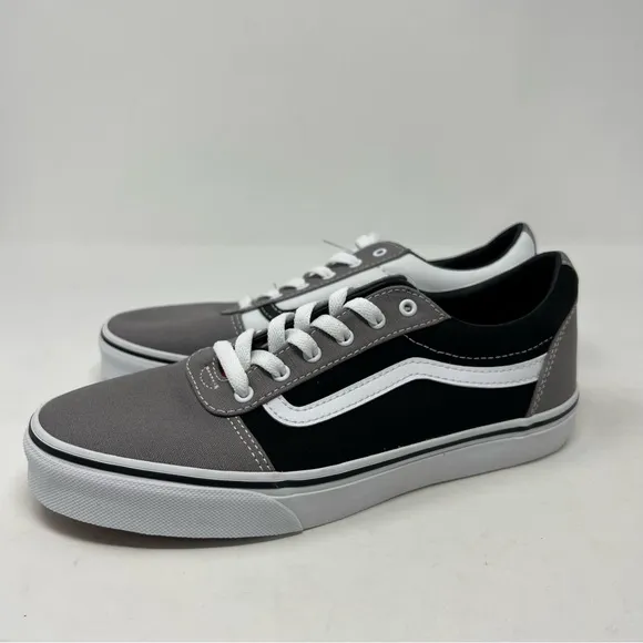 NWT Vans Ward Color Block Grey/White Sneakers Womens Size 7.5 Men’s 6