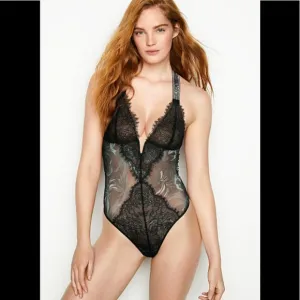 NWT Victoria’s Secret Embellished Strap Teddy