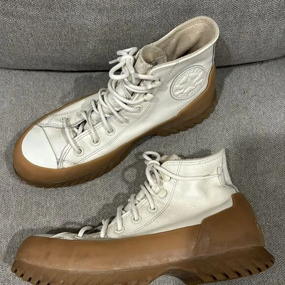 NWT Waterproof Converse Leather Chuck Taylor Lugged 2.0 Counter Climate Platform