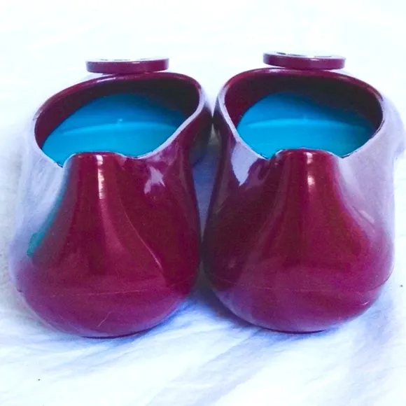 Oka-B Mary Ballet Flat in Port / Burgundy Sz 10