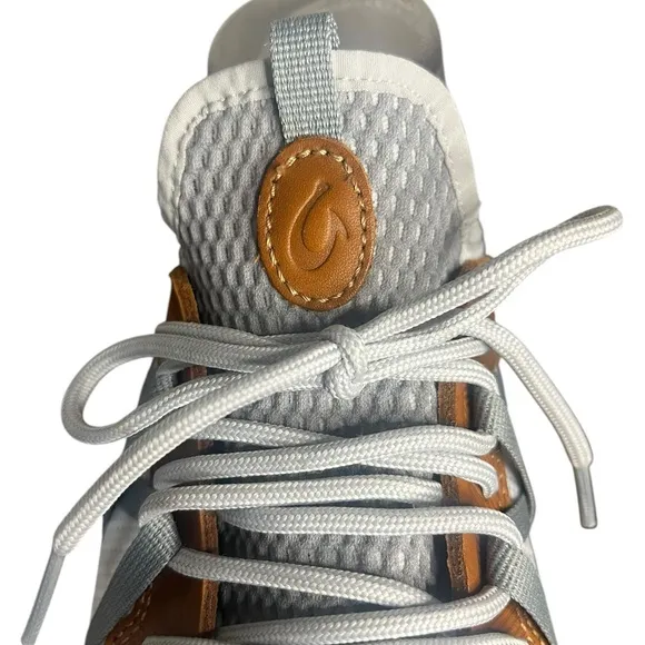 OKUKAI Mio Li in Mist Grey/Poi Mesh Lace Up Sneakers Men’s Size 8