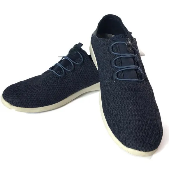 OluKai Alapa Li Trench Navy Blue Athletic Sneakers No Tie Laces Shoes Men Size 9