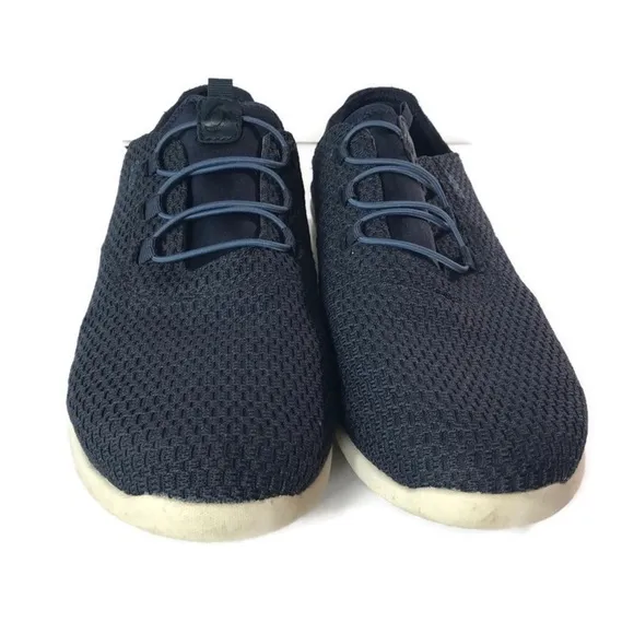 OluKai Alapa Li Trench Navy Blue Athletic Sneakers No Tie Laces Shoes Men Size 9