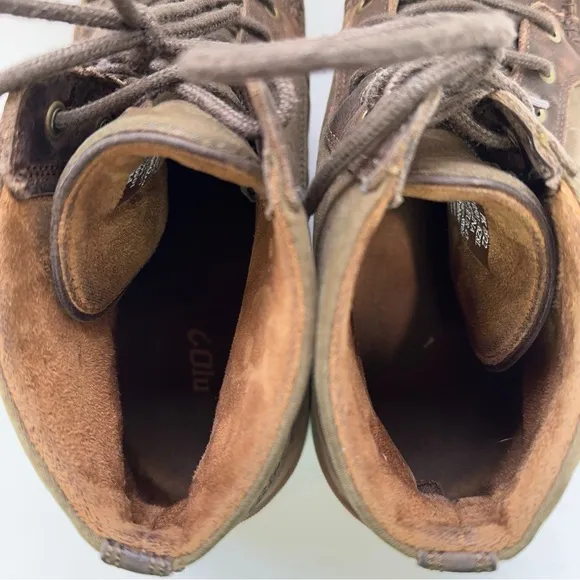 OluKai Molina Boots Mens Size 14 Durable Leather Water Resistance Tan Brown