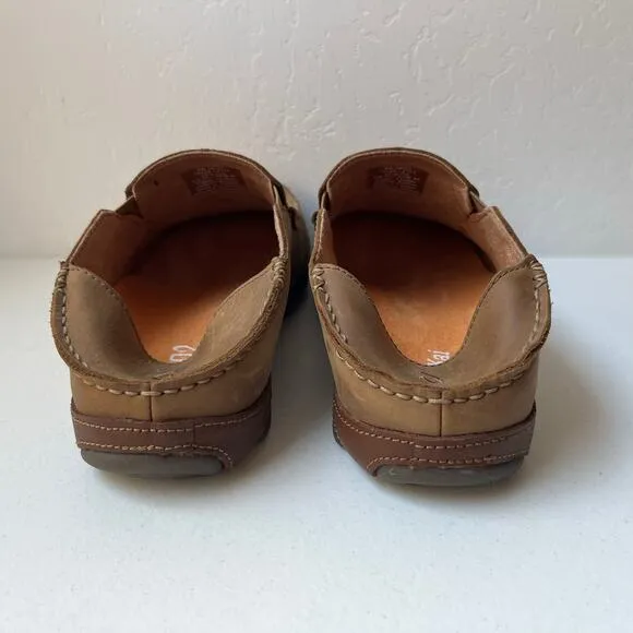 Olukai Moloa Nubuck Leather Slip-On Shoes Loafers Comfort Casual Brown Size 11