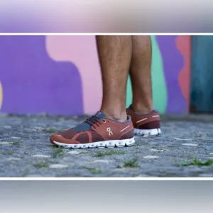 On Cloud Mesh Men's Low-Top Shoes in Russet Cocoa