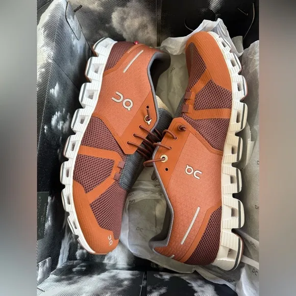 On Cloud Mesh Men's Low-Top Shoes in Russet Cocoa