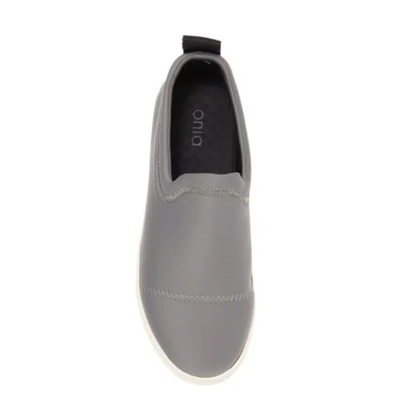Onia Wyatt Slip-On Sneakers Grey White Size 10 MSRP $175.00