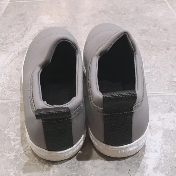 Onia Wyatt Slip-On Sneakers Grey White Size 10 MSRP $175.00