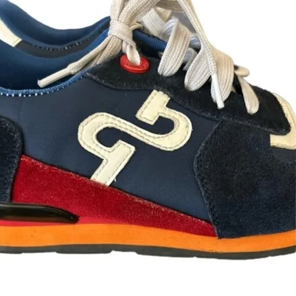 OPP France Lace-Up Suede Sneakers in Blue MENS size 7.5, WOMENS size 9.5