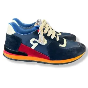 OPP France Lace-Up Suede Sneakers in Blue MENS size 7.5, WOMENS size 9.5