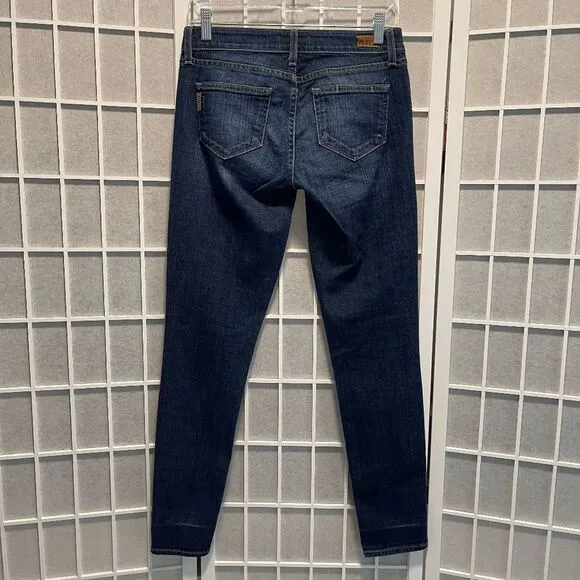 Paige Verdugo Ultra Skinny Jeans Distressed Medium Wash Denim Size 26 Low-rise
