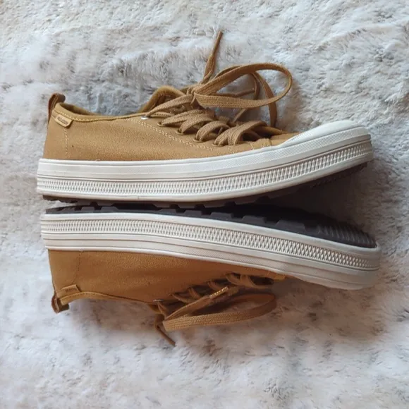 Palladium Mens Palla Phoenix Low Cognac Canvas Fashion Sneakers Size 9.5