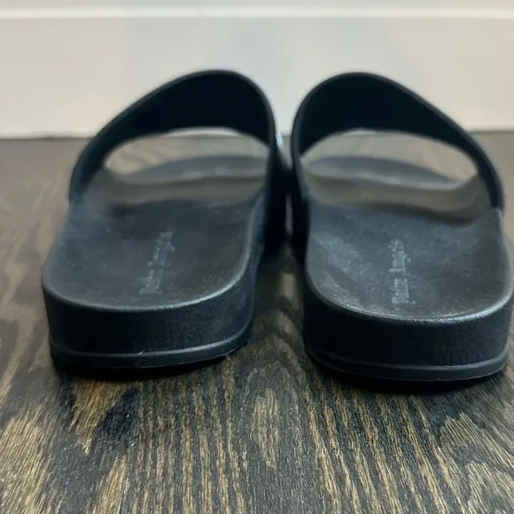Palm Angels Black Women's Pool Slides Size 38