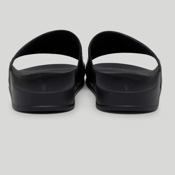 Palm Angels Black Women's Pool Slides Size 38