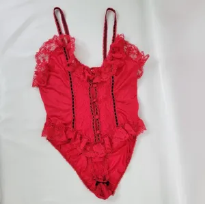Pandora Lingerie By Chic Vintage Lace Bodysuit Sz Medium