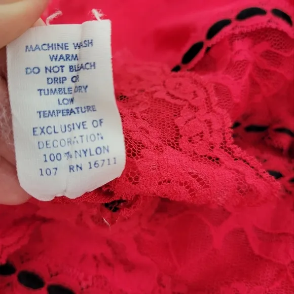 Pandora Lingerie By Chic Vintage Lace Bodysuit Sz Medium
