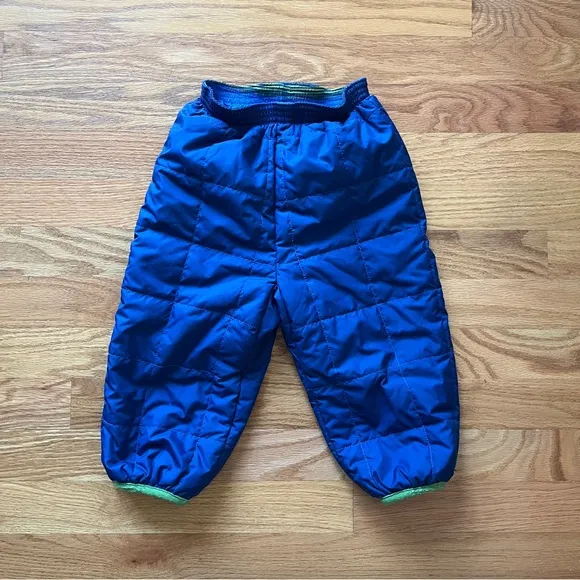 Patagonia Toddler Quilted Reversible Puff-Ball Insulated Pants 2T